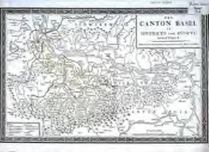 Der Canton Basel in Districte und Zünfte eingetheilt