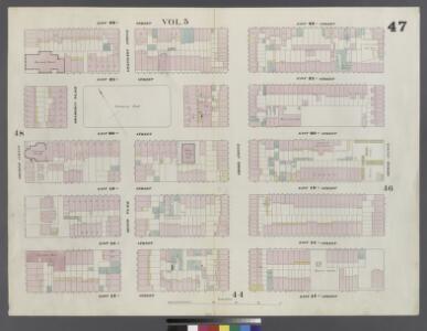 Plate 47: Map bounded by East 22nd Street, Second Avenue, East 17th Street, Fourth Avenue