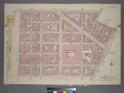 Plate 10, Part of Sections 1&2: [Bounded by Watts Street, Sullivan Street, Grand Street, West Broadway, N. Moore Street and West Street.]