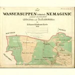 Wassersuppen - c5024-1-001 - Kaiserpflichtexemplar der Landkarten des stabilen Katasters