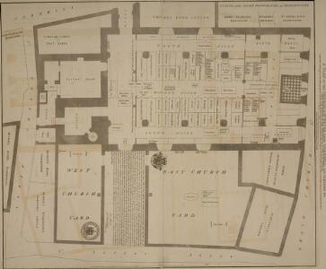 A PLAN OF THE CHURCH OF ST. PETER UPON CORNHILL, ITS CEMETERY &c.