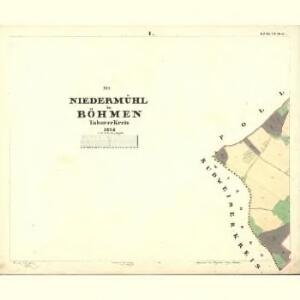 Niedermühl - c1417-1-001 - Kaiserpflichtexemplar der Landkarten des stabilen Katasters