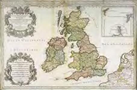 Les isles britanniques; qui contiennent les royaumes, d'Angleterre, Escosse, et Irlande