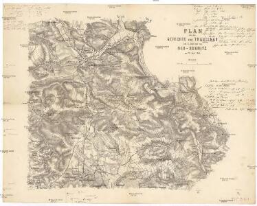 Plan für die Gefechte von Trautenau am 27. Juni und von Neu-Rognitz am 28. Juni 1866
