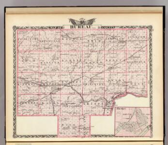 Map of Bureau County and Henry.
