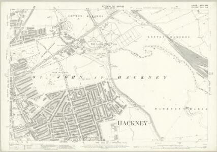 London (Edition of 1894-96) XXXI (includes: Hackney; Leyton) - 25 Inch Map