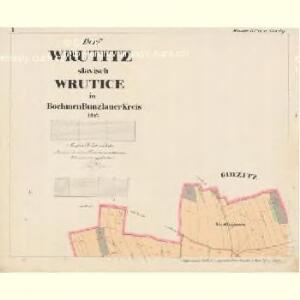Wrutitz - c0105-1-001 - Kaiserpflichtexemplar der Landkarten des stabilen Katasters