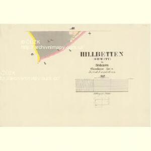 Hillbetten (Hilwaty) - c2460-1-004 - Kaiserpflichtexemplar der Landkarten des stabilen Katasters