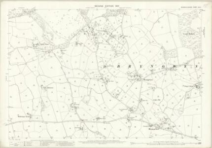 Monmouthshire XIII.11 (includes: Llanarth Fawr; Mitchell Troy United) - 25 Inch Map