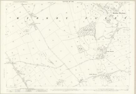 Yorkshire LV.13 (includes: Ainderby Miers With Holtby; Kirkby Fleetham) - 25 Inch Map