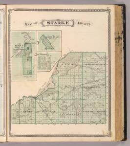 Map of Starke County (with) Knox, North Judson, San Pierre.