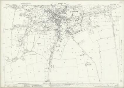 Berkshire XIV.14 (includes: East Challow; Letcombe Regis; Lockinge; Wantage) - 25 Inch Map