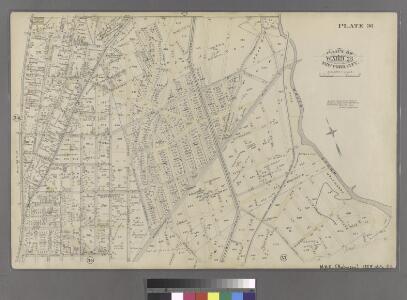 Plate 36: Bounded by Horton Street, Third Boston Road, Briston Street, ....Bronx River, Dickey Street, Hunt's Point Road, Southern Boulevard, ...... Clifton Street and Third Avenue.
