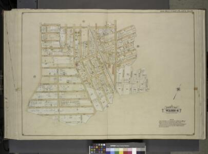 Queens, Vol. 1, Double Page Plate No. 26; Part of     Ward 4; [Map bounded by Woodlawn Ave., Remsen St., New York Ave., Claude PL.,    Mathias St., James St., Oak St., Platt St.; Including Woodland Ave., Boyland     Ave., Evergreen Ave., Fisher Ave.,