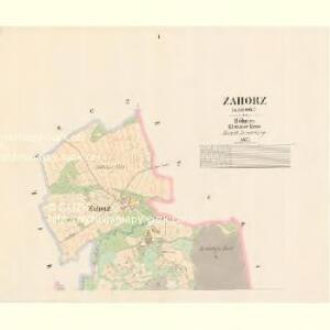 Zahorz (Zahořj) - c9056-1-001 - Kaiserpflichtexemplar der Landkarten des stabilen Katasters
