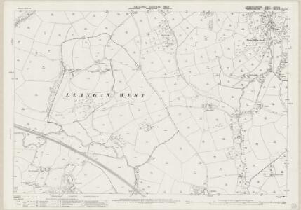 Carmarthenshire XXXVII.9 (includes: Henllanfallteg; Llan Gan West; Llanboidy; Velfrey) - 25 Inch Map