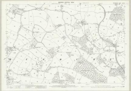 Devon LXXII.13 (includes: Axminster Hamlets; Combpyne Rousdon; Musbury) - 25 Inch Map
