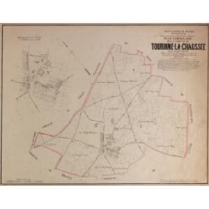 Plan parcellaire de la commune de Tourinne-la-Chaussée : avec les mutations