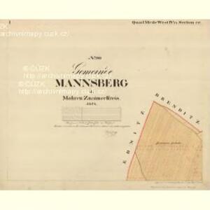 Mannsberg - m3608-1-001 - Kaiserpflichtexemplar der Landkarten des stabilen Katasters