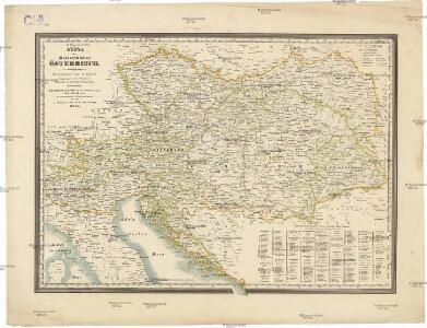 Karte des Kaiserthumes Österreich