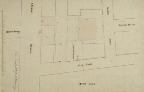 Drawn Plan of of the Site of Camelford House