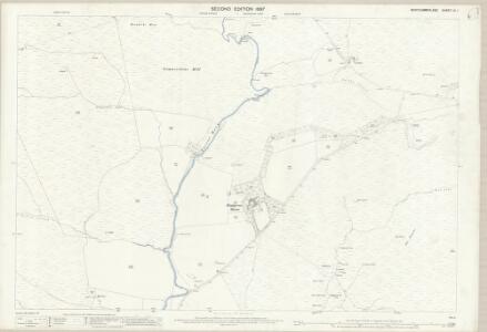 Northumberland (Old Series) LX.1 (includes: Bellingham; Tarset West; Troughend) - 25 Inch Map
