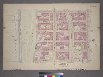 Plate 15, Part of Section 7: [Bounded by W. 105th Street, Amsterdam Avenue, W. 100th Street and (Hudson River - Riverside Park) Riverside Drive.]