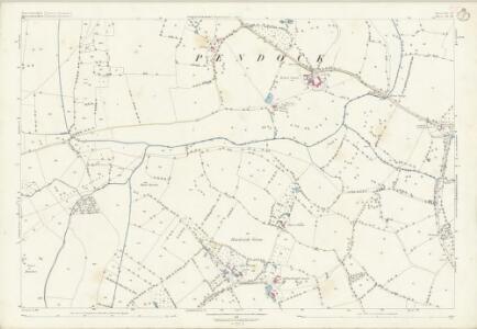 Worcestershire LIV.10 (includes: Berrow; Eldersfield; Longdon; Pendock) - 25 Inch Map