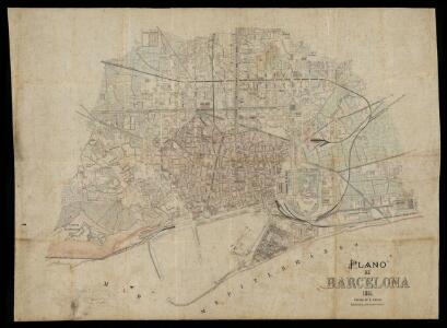 Manuscrit: Plano de Barcelona 1885