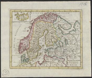 Nieuwe kaart van Noorwegen, Zweden, Denemarken en een gedeelte van Rusland