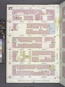 Manhattan, V. 7, Plate No. 27 [Map bounded by W. 105th St., Columbus Ave., W. 100th St., Amsterdam Ave.]
