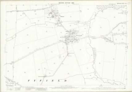 Berkshire IX.3 (includes: Appleton with Eaton; Frilford; Fyfield; Kingston Bagpuize; Tubney) - 25 Inch Map