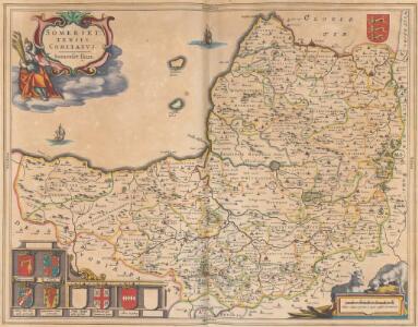 Somersettensis Comitatus. Somerset shire. [Karte], in: Theatrum orbis terrarum, sive, Atlas novus, Bd. 4, S. 150.