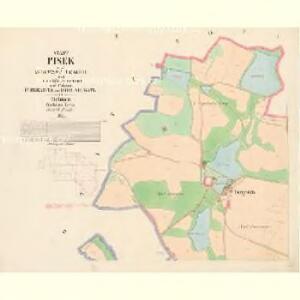 Pisek - c5781-1-001 - Kaiserpflichtexemplar der Landkarten des stabilen Katasters