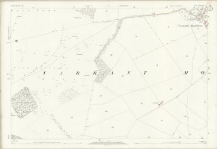 Dorset XXV.1 (includes: Tarrant Launceston; Tarrant Monkton) - 25 Inch Map