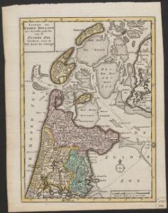 Kaartje van Noord Holland en 't grootste gedeelte van de Zuider Zee getekent naar de peil kaart der pilotagie