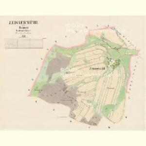 Zeissermühl - c6857-1-001 - Kaiserpflichtexemplar der Landkarten des stabilen Katasters