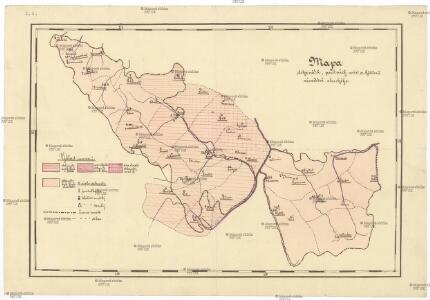 Mapa dekanátů, poutních míst a klášterů vévodství slezského