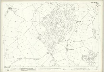 Essex (1st Ed/Rev 1862-96) XXVI.3 (includes: Chappel; Earls Colne; Great Tey) - 25 Inch Map