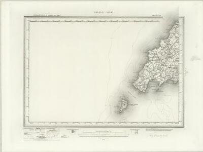 Bardsey Island (Outline) - OS One-Inch Revised New Series
