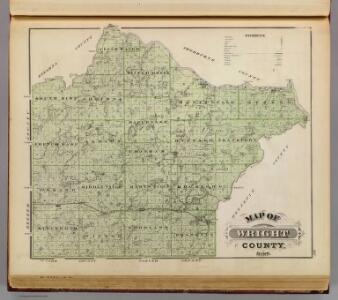 Map of Wright County, Minn.