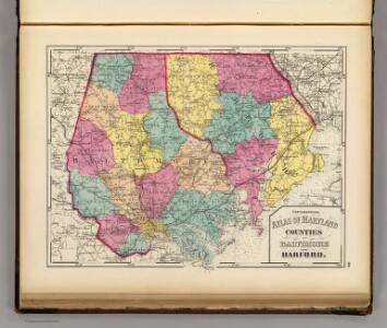 Topographical atlas of Maryland: counties of Baltimore and Harford.