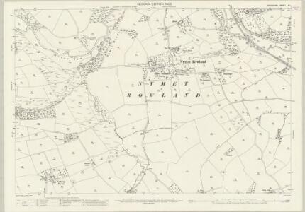 Devon LIV.1 (includes: Coldridge; Lapford; Nymet Rowland) - 25 Inch Map