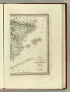 Carte de la Peninsule Hispanique.