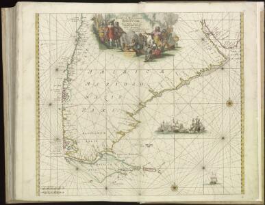 [147][150] Tractus Australior Americae Meridionalis ..., uit: Atlas sive Descriptio terrarum orbis