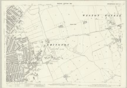 Northamptonshire XLV.6 (includes: Northampton; Weston Favell) - 25 Inch Map