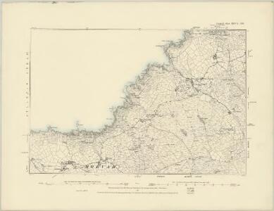 Cornwall LXVII.NW - OS Six-Inch Map