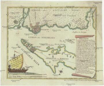 Carte der Landung und Attaque der Türken bei Kinburn den 12ten Oct. 1787