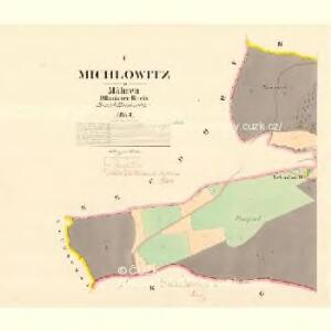 Michlowitz - m1909-1-001 - Kaiserpflichtexemplar der Landkarten des stabilen Katasters