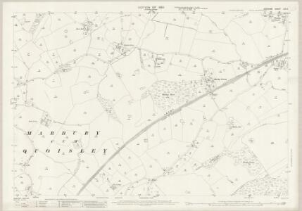 Cheshire LXI.14 (includes: Dodcott cum Wilkesley; Marbury with Quoisley) - 25 Inch Map